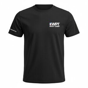 WPT Boot Camp “Shuffle Up and Deal” Graphic T-Shirt • Adult Large